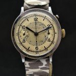 Rare Vintage Lowenthal Mono Pusher Chronograph Watch