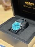 Vulcain Heritage Blue Lagoon Monopusher Chronograph