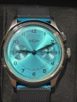 Vulcain Heritage Blue Lagoon Monopusher Chronograph