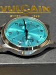 Vulcain Heritage Blue Lagoon Monopusher Chronograph