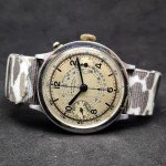 Rare Vintage Lowenthal Mono Pusher Chronograph Watch