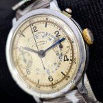 Rare Vintage Lowenthal Mono Pusher Chronograph Watch