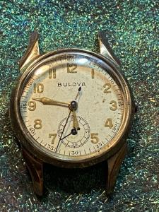 Rare 1940s Bulova Monopusher Chronograph Watch