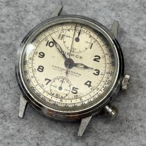 1940s Broken Pierce Mono-Pusher Chronograph Watch