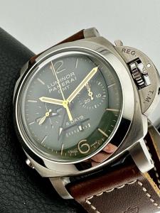 Panerai Luminor Monopusher GMT Green 44mm Watch