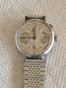 1940s Vintage Monopusher Chronograph Watch - 38mm