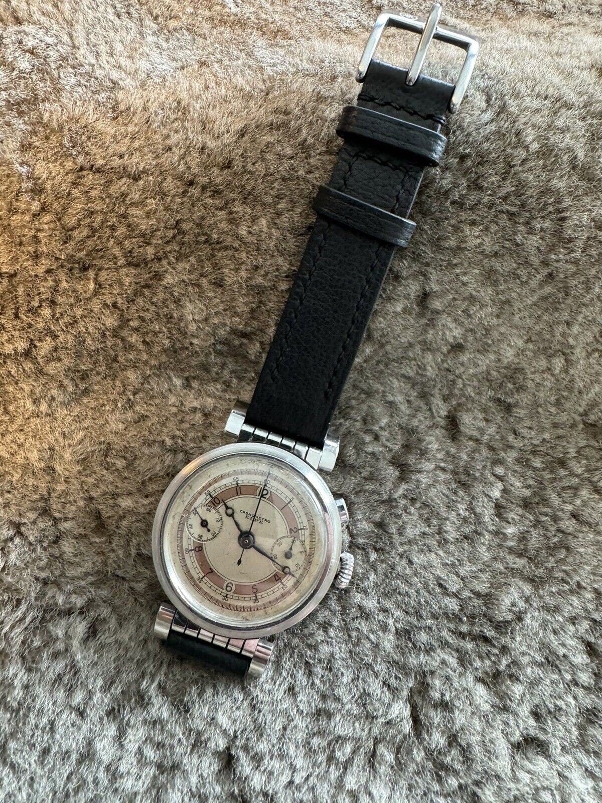 1930s Elpe Monopusher Chronograph Watch