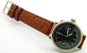 Rare 1930s Military Monopusher Men's Watch