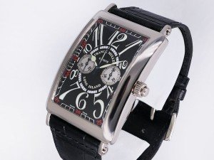 Franck Muller Long Island Monopusher 18k White Gold