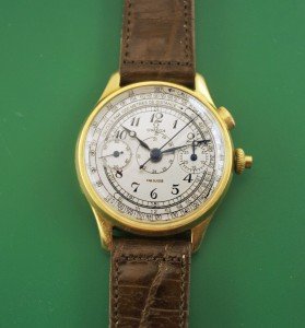 1939 Omega Cal.33.3 Gold Monopusher Chronograph 36.5mm