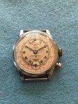 Rare 1940's Pierce Military Monopusher Chronograph