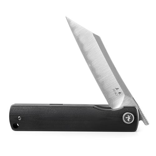 Japanese Higonokami Knife, G10 Handle, SLD-MAGIC Steel, Clip