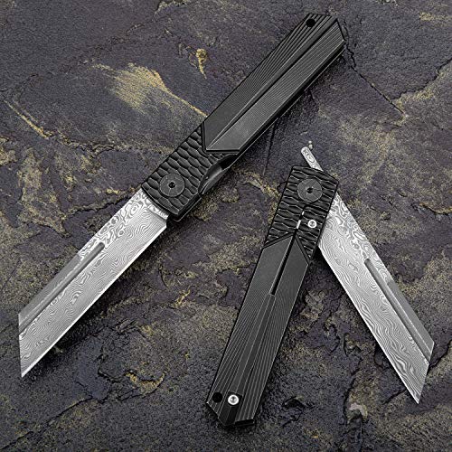 Japanese Higonokami Folding Pocket Knife - Titanium Handle