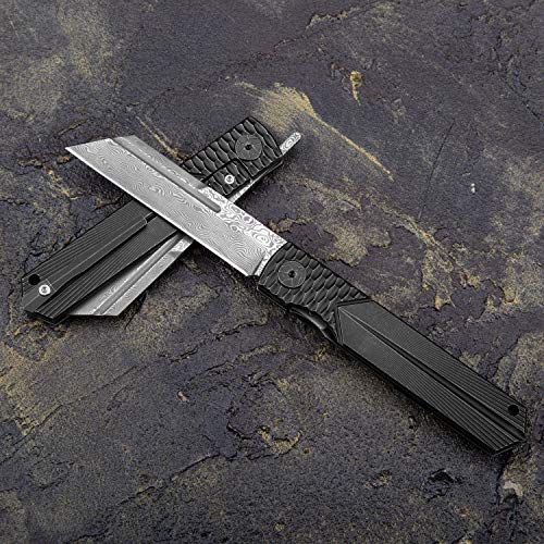 Japanese Higonokami Folding Pocket Knife - Titanium Handle