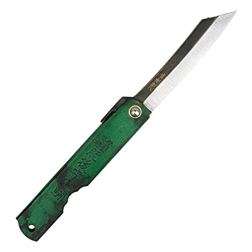 Higonokami Folding Knife - Black Blue Paper Steel