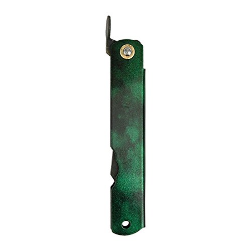 Higonokami Folding Knife &#8211; Special Black Back Blue Paper Steel 100mm Jade
