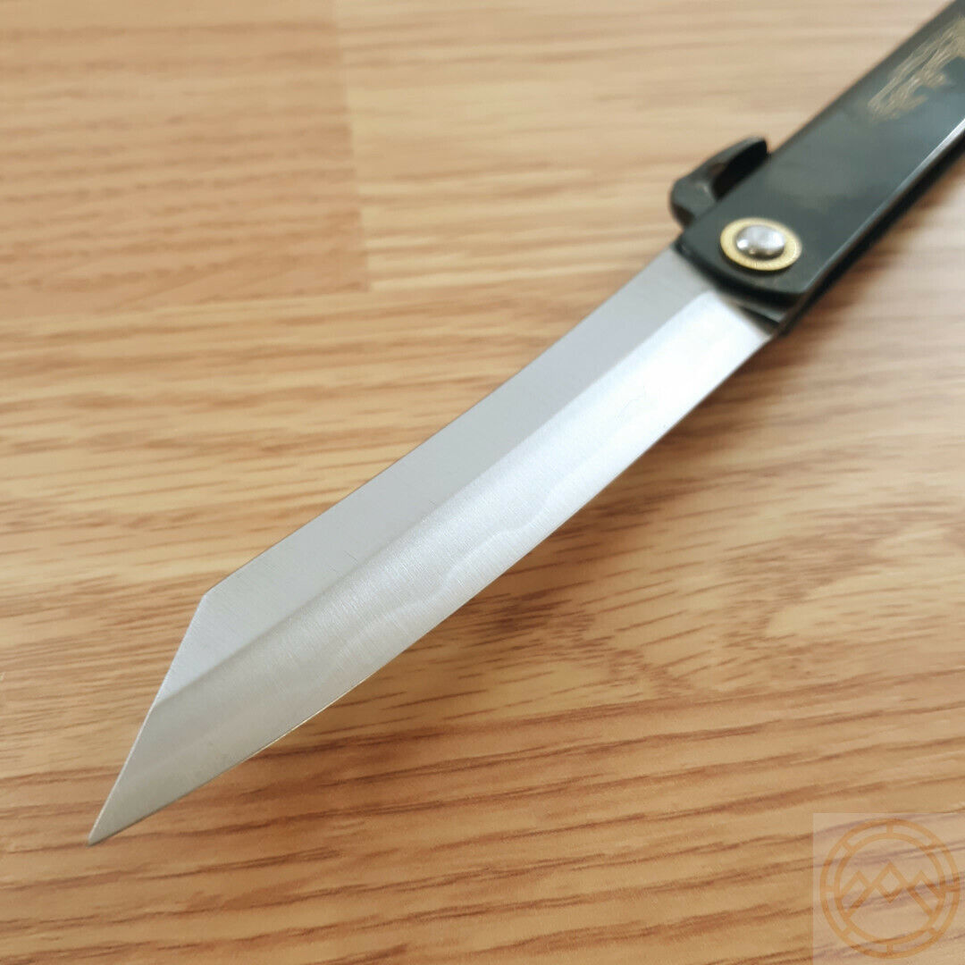 Black Stainless Higonokami Folding Knife 3.62