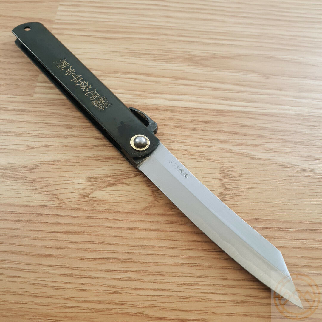 Black Stainless Higonokami Folding Knife 3.62