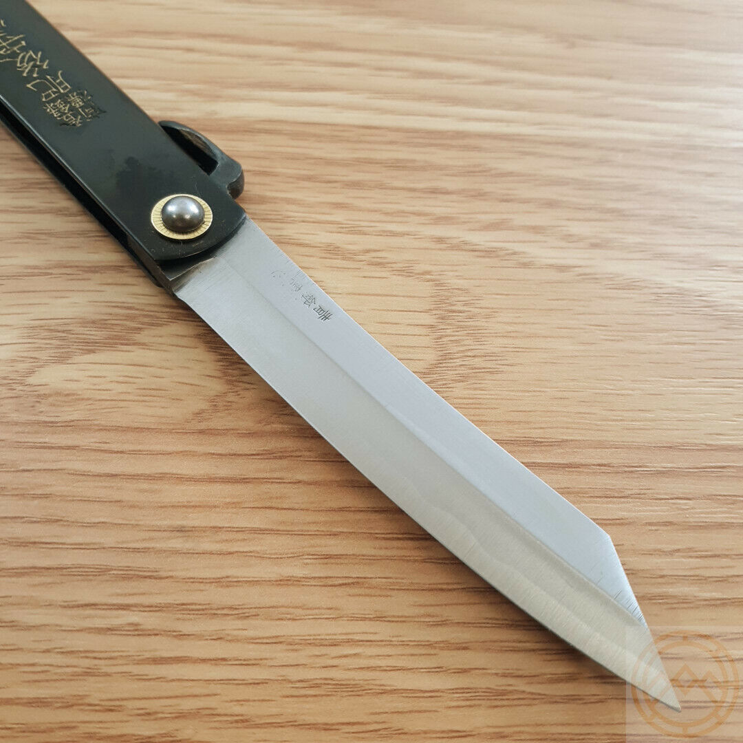 Black Stainless Higonokami Folding Knife 3.62
