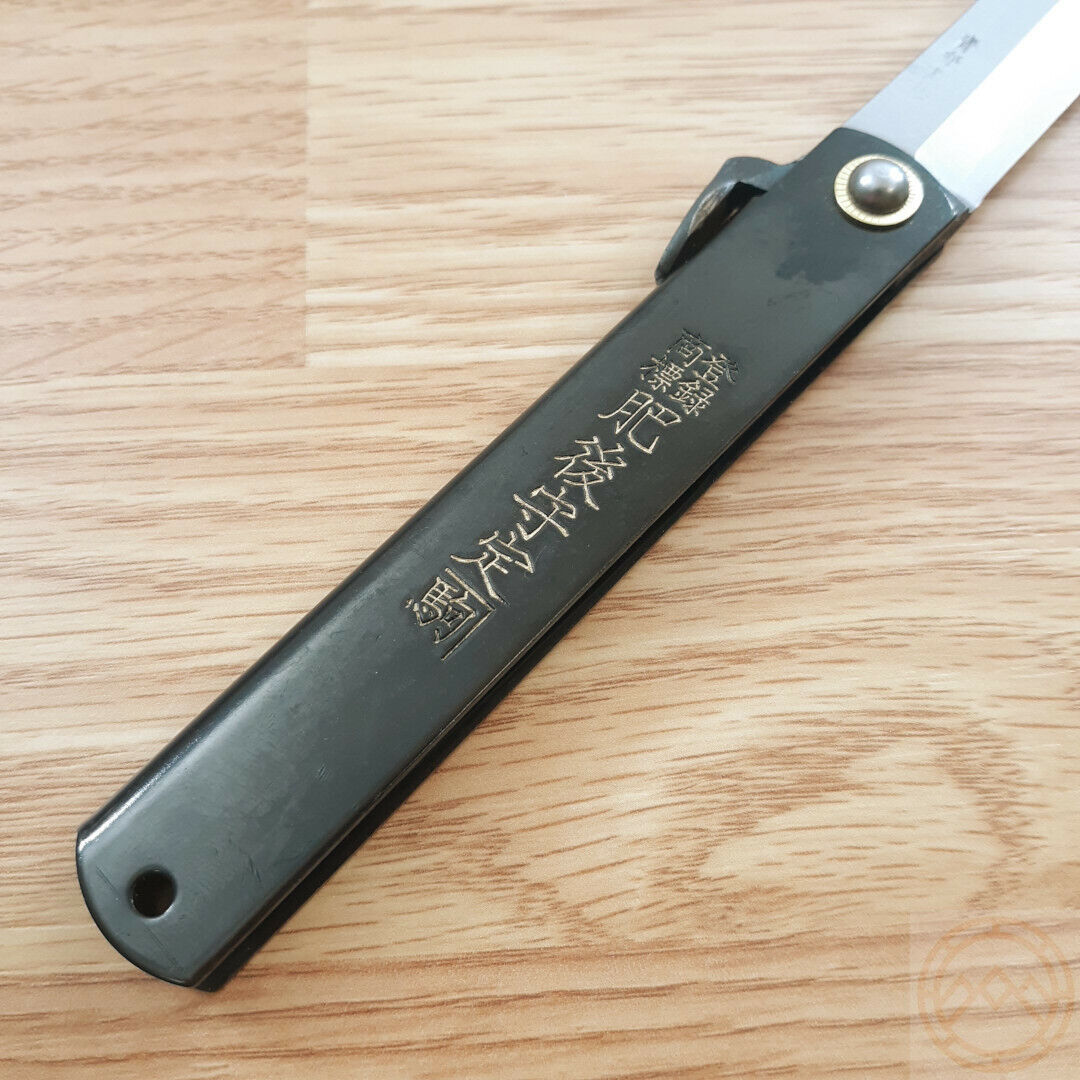 Black Stainless Higonokami Folding Knife 3.62