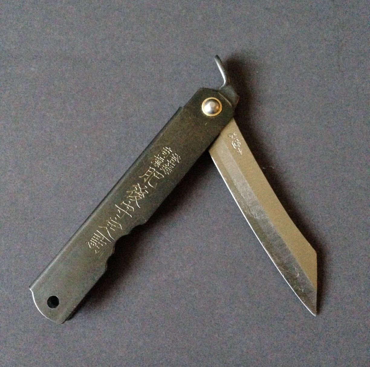 Higonokami Black Steel Folding Pocket Knife 75mm