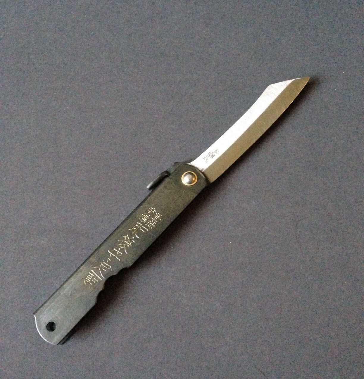 Higonokami Black Steel Folding Pocket Knife 75mm