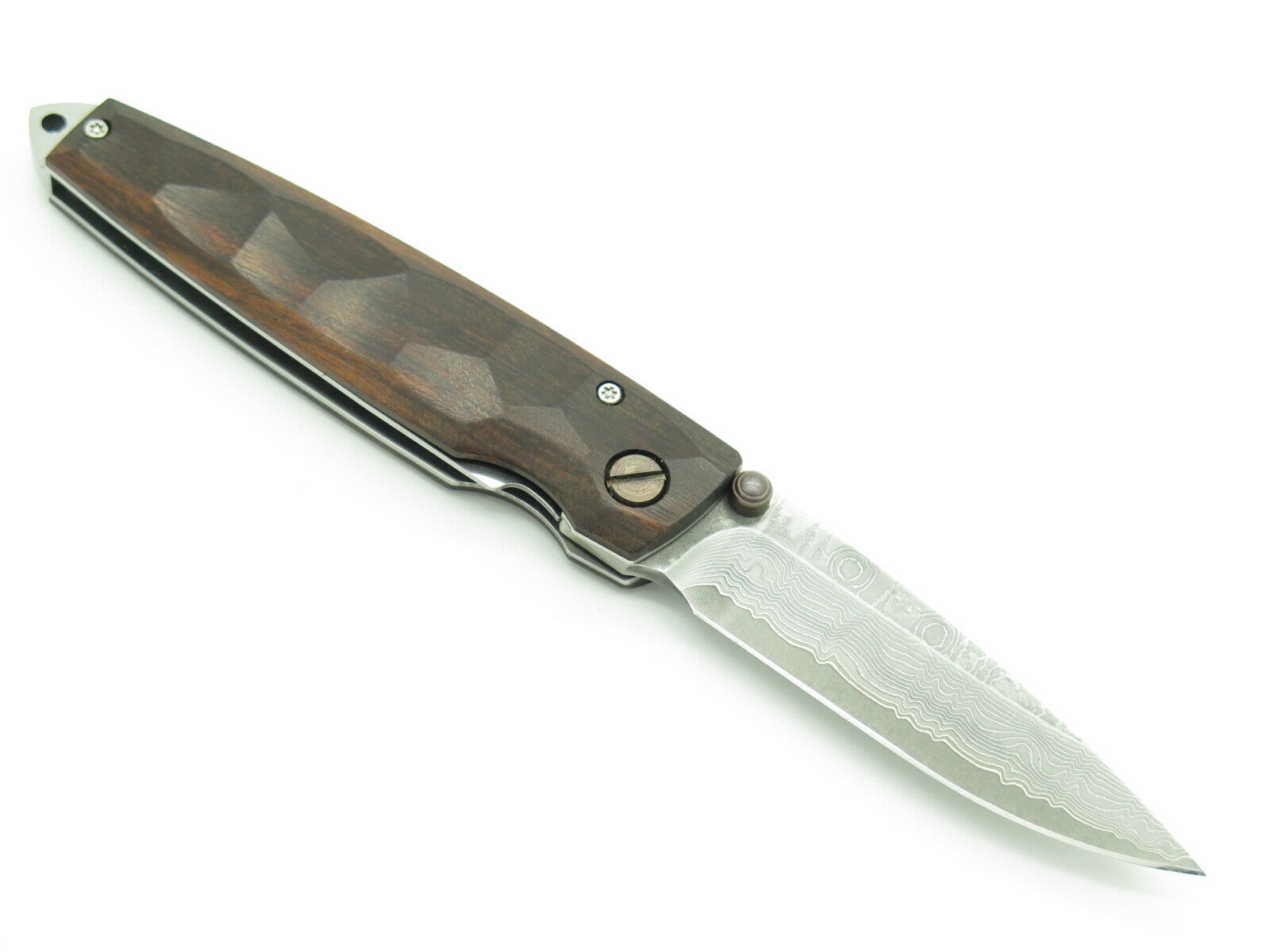 Ironwood Damascus Folding Pocket Knife by Mcusta