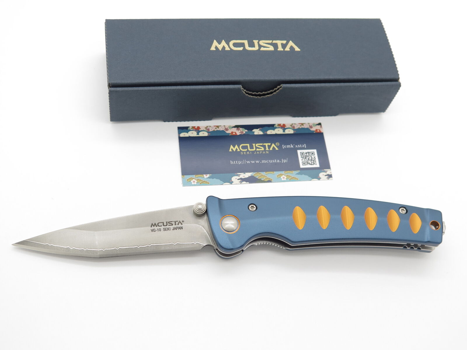 Mcusta Seki Japan Gold VG-10 Tanto Folding Knife
