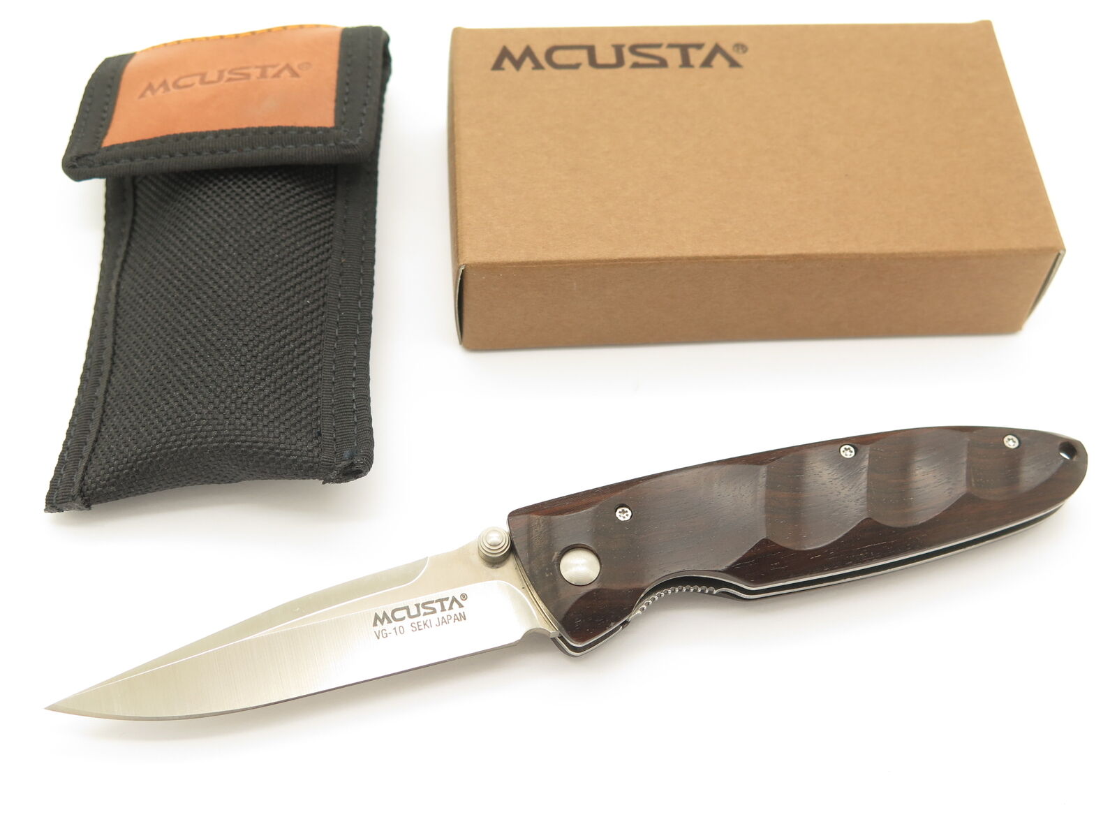Mcusta Seki Japan VG-10 Ebony Folding Knife