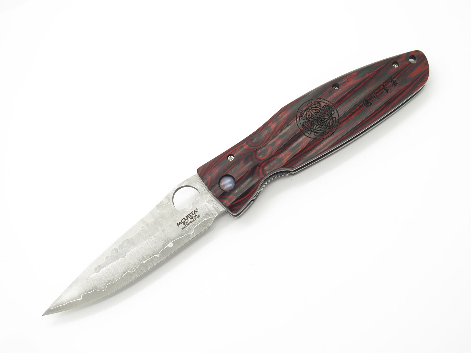 Mcusta Ieyasu Samurai Red Folding Knife SPG2