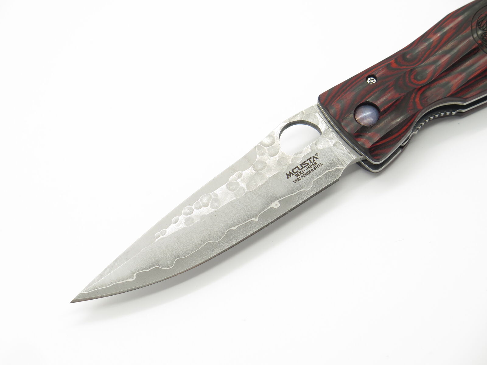 Mcusta Ieyasu Samurai Red Folding Knife SPG2