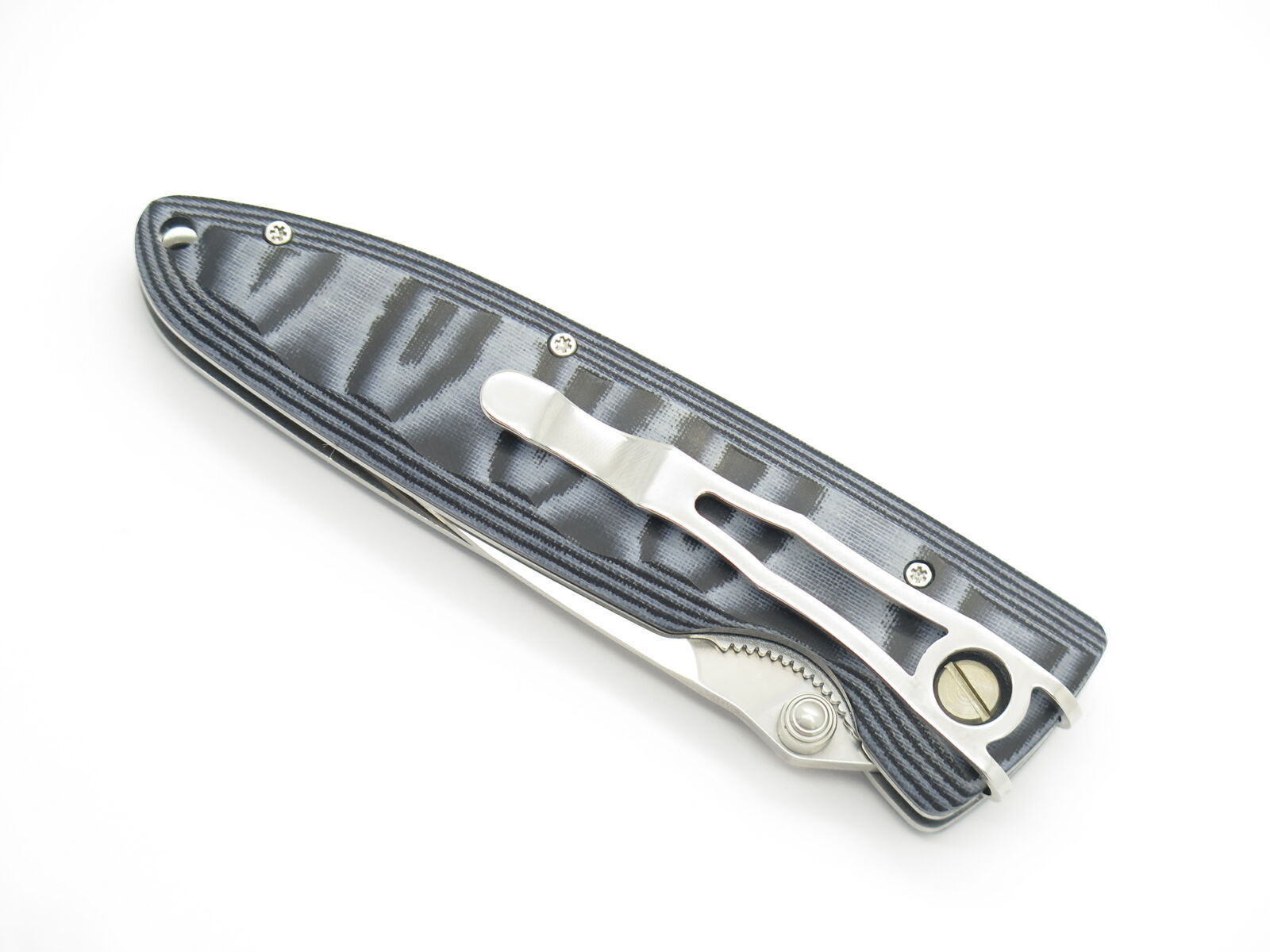 Mcusta Classic Wave Blue Micarta VG-10 Folding Knife