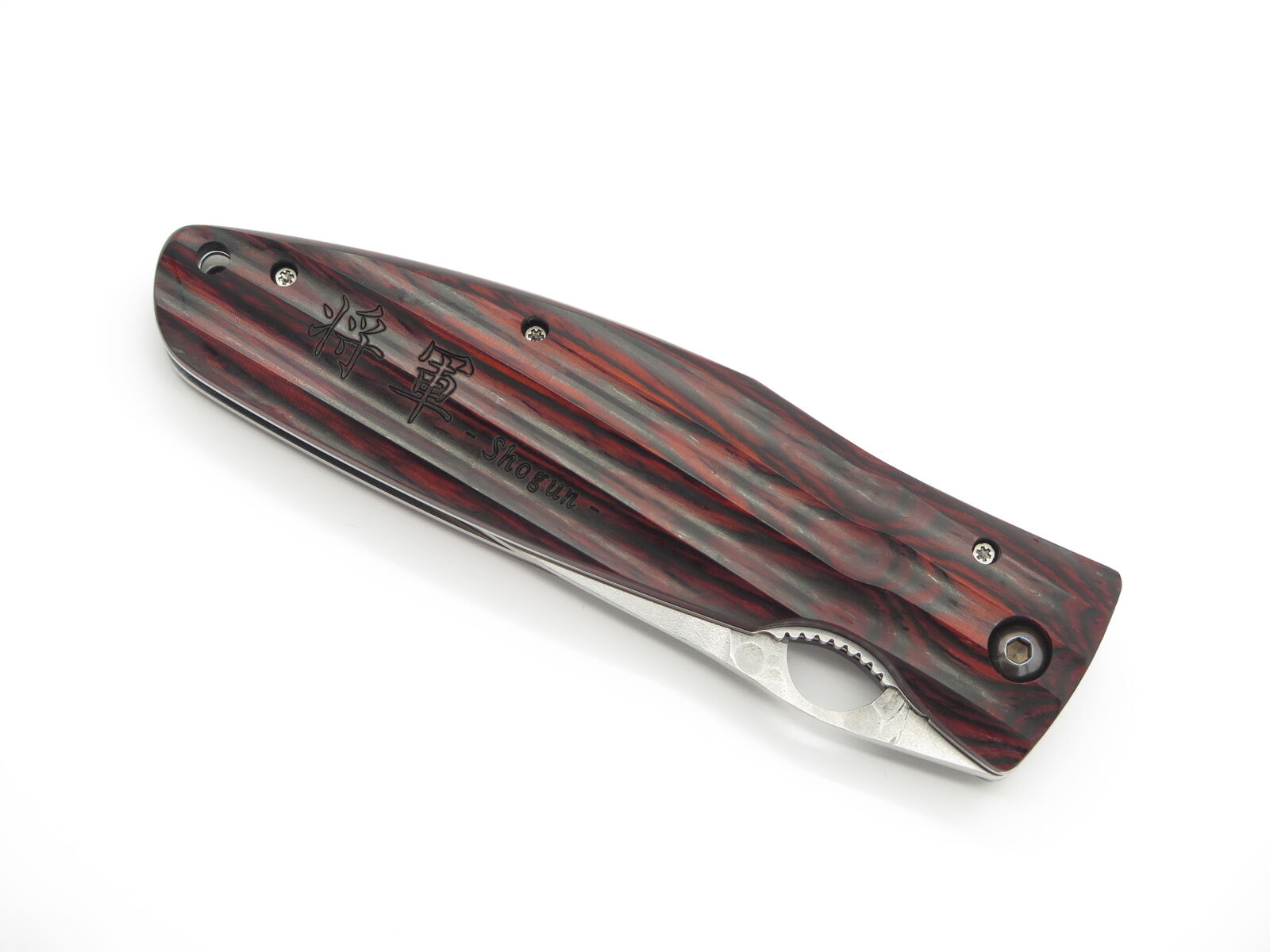 Mcusta Ieyasu Samurai Red Folding Knife SPG2