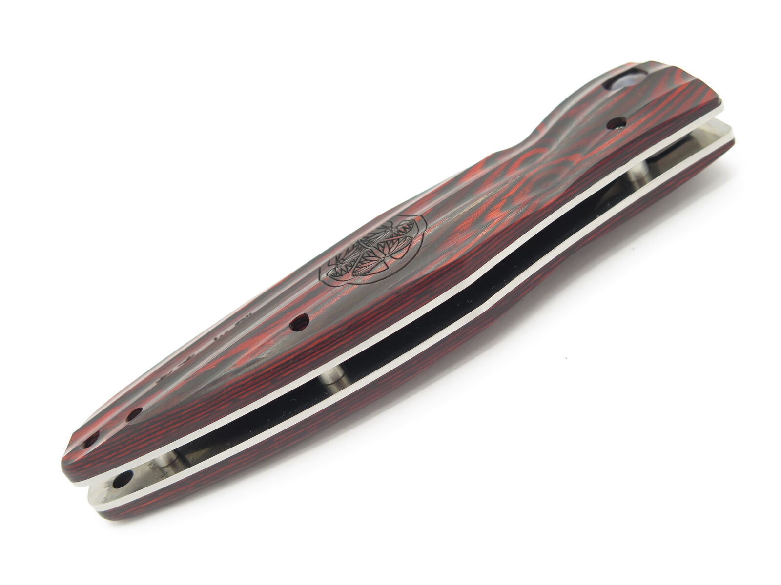 Mcusta Ieyasu Samurai Red Folding Knife SPG2