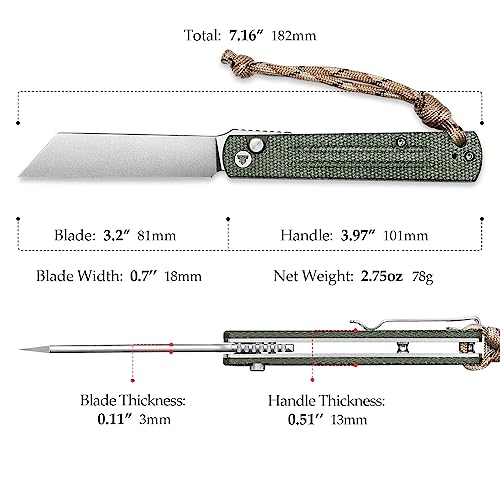 Hydra-04G Japanese Higonokami Razor Pocket Knife for EDC
