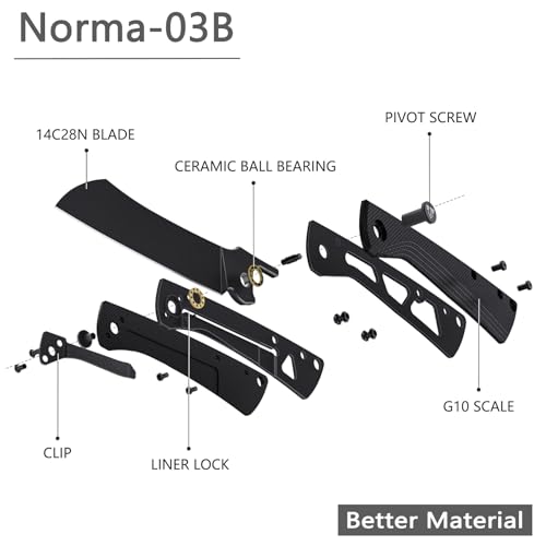 TRIVISA Black PVD Higonokami Pocket Folding Knife