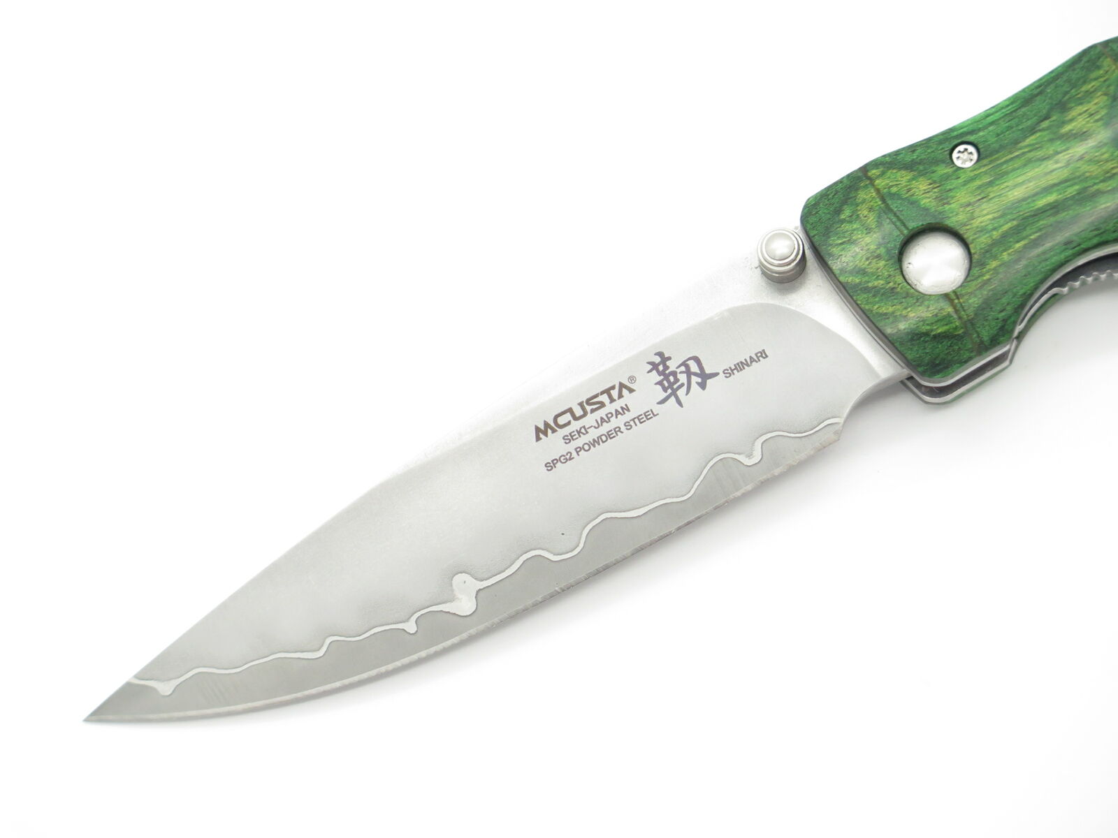 Mcusta MC-203G Green Bamboo Folding Pocket Knife