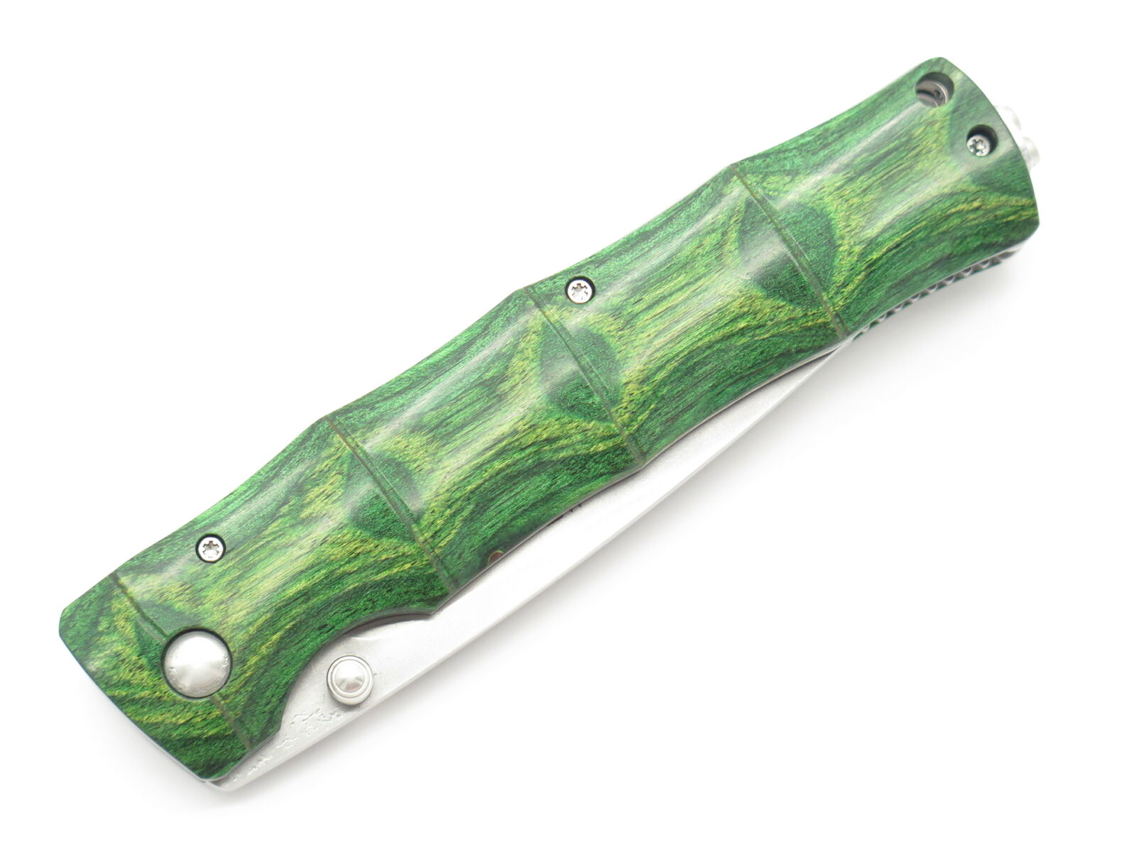 Mcusta MC-203G Green Bamboo Folding Pocket Knife