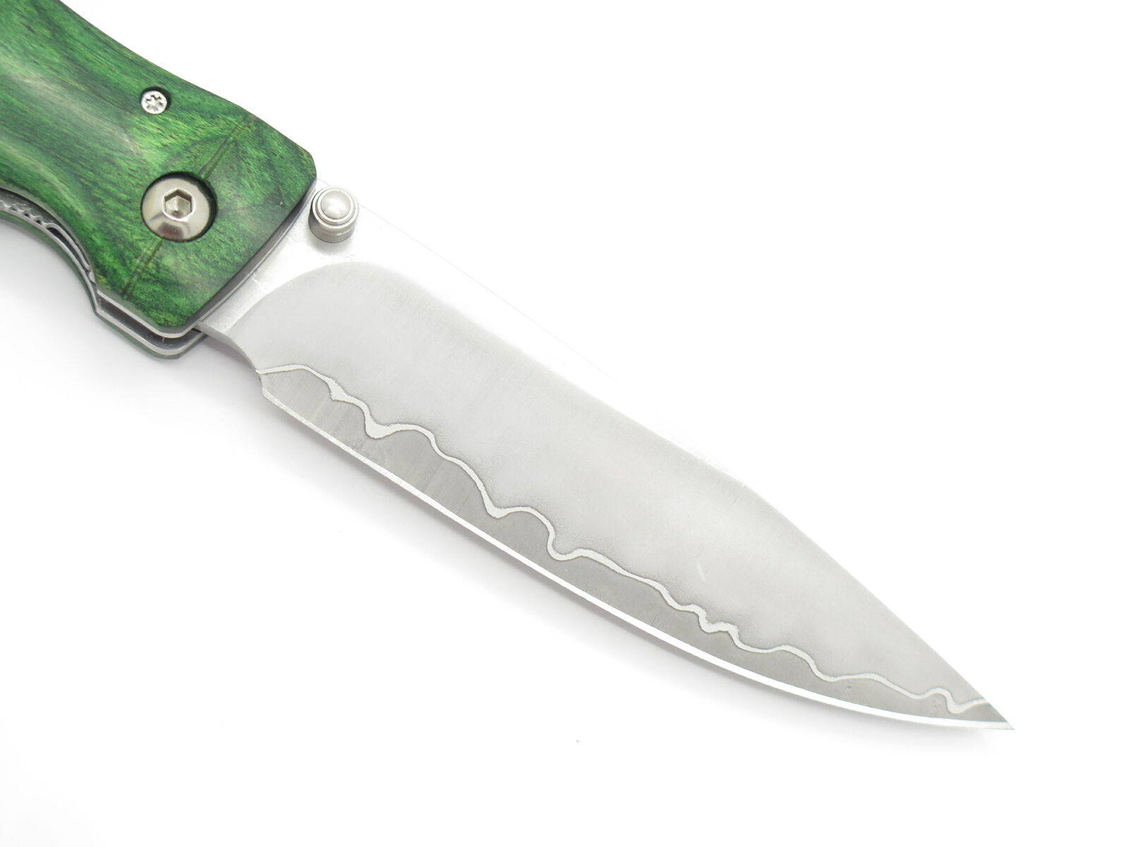 Mcusta MC-203G Green Bamboo Folding Pocket Knife