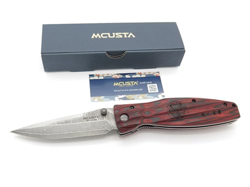 Leyasu Samurai Red Wood VG-10 Damascus Knife