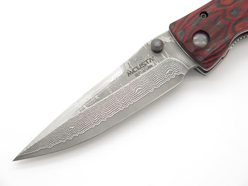 Leyasu Samurai Red Wood VG-10 Damascus Knife