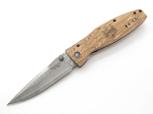 Mcusta Hideyoshi VG-10 Damascus Folding Hunter Knife