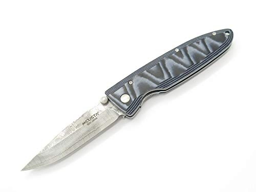 Mcusta MC-10D Classic Wave Blue Micarta Knife