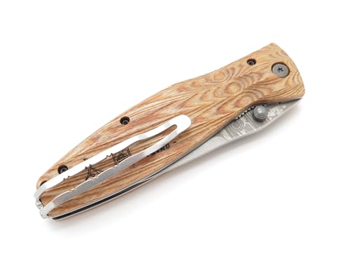 Mcusta Hideyoshi VG-10 Damascus Folding Hunter Knife