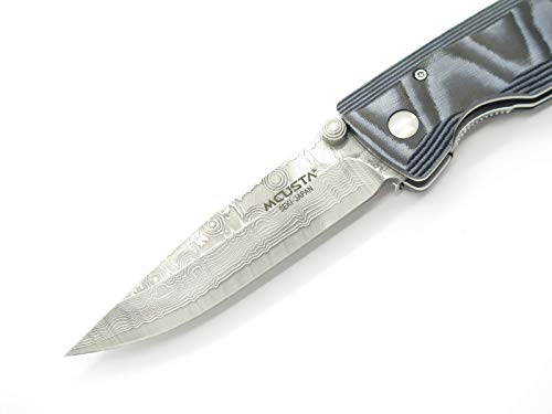 Mcusta MC-10D Classic Wave Blue Micarta Knife