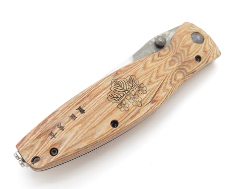 Mcusta Hideyoshi VG-10 Damascus Folding Hunter Knife