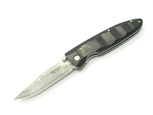 Mcusta MC-17D Wave Black Wood Damascus Knife