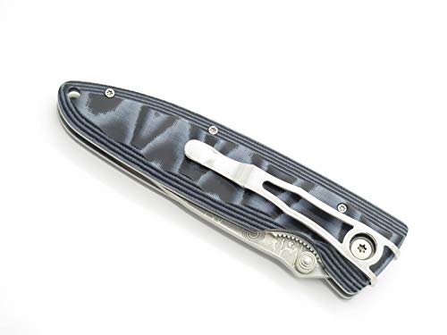Mcusta MC-10D Classic Wave Blue Micarta Knife