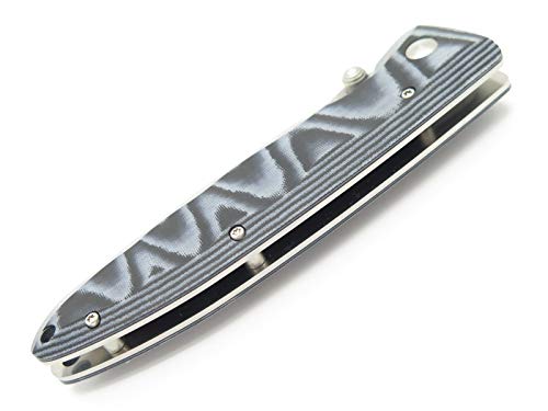 Mcusta MC-10D Classic Wave Blue Micarta Knife