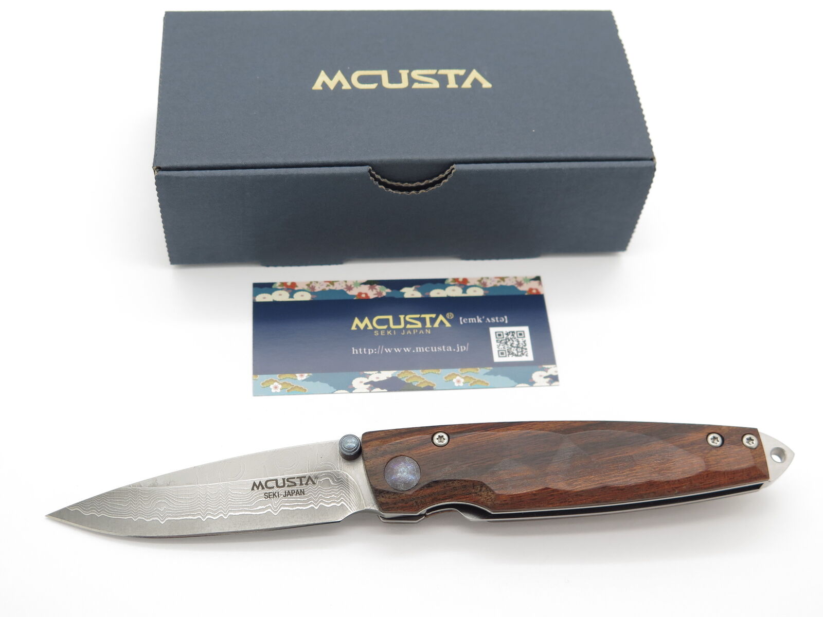 Mcusta Tsuchi MC-77DI Damascus Folding Pocket Knife